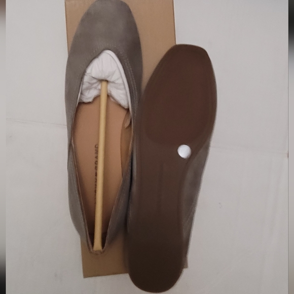 Lucky Brand Alba Flats Leather Titanium Hard Rock 7M - Picture 8 of 10